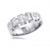 1.50 Ct. TW Men's Round and Baguette Diamond Wedding Band 